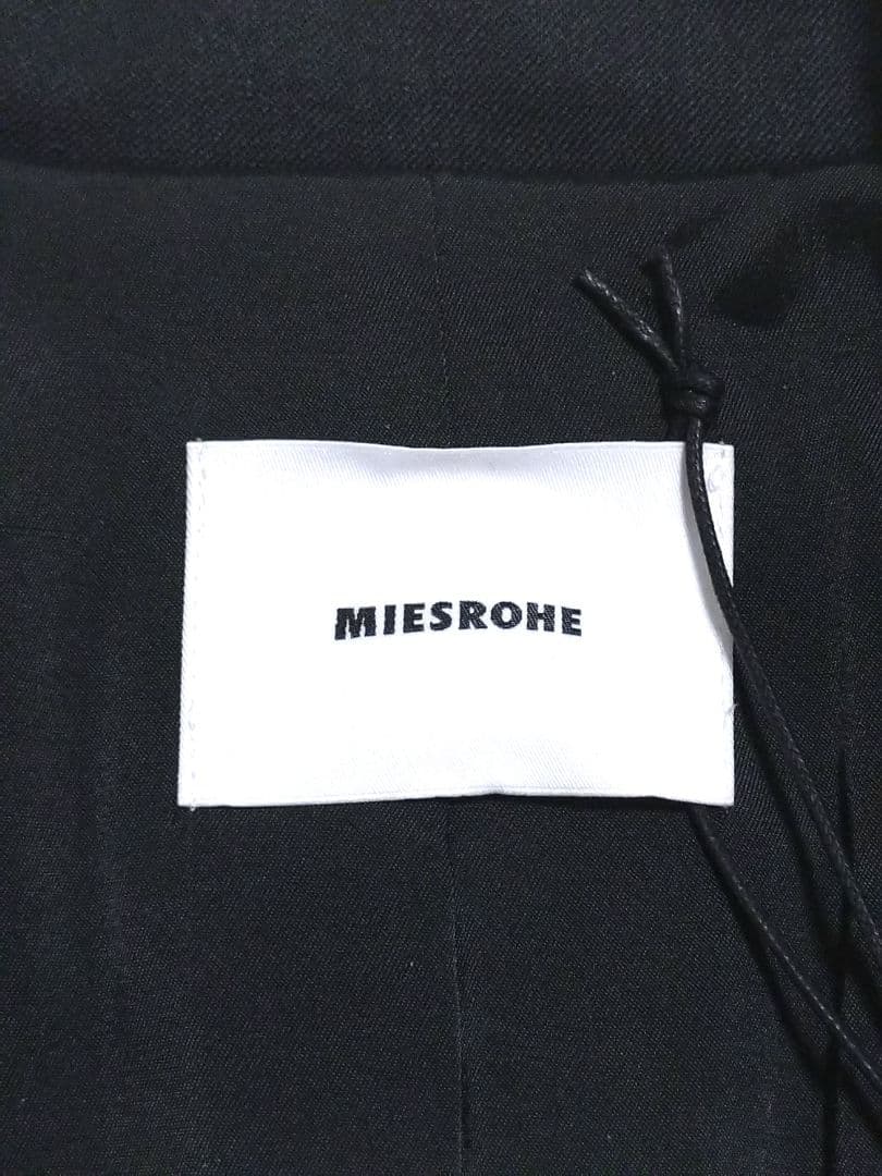 MIESROHEミースロエ人気完売リラクシーノーカラージャケットチャコールグレー