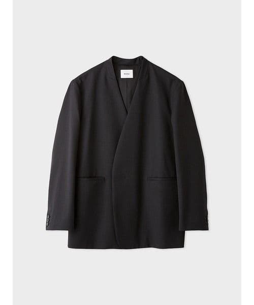 MIESROHEミースロエ人気完売リラクシーノーカラージャケットチャコールグレー