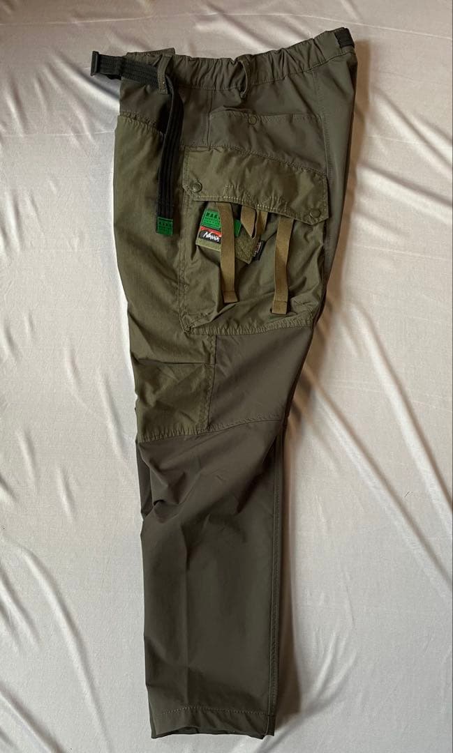 NANGA×H.A.K.Uカーゴパンツ オリーブドラブ