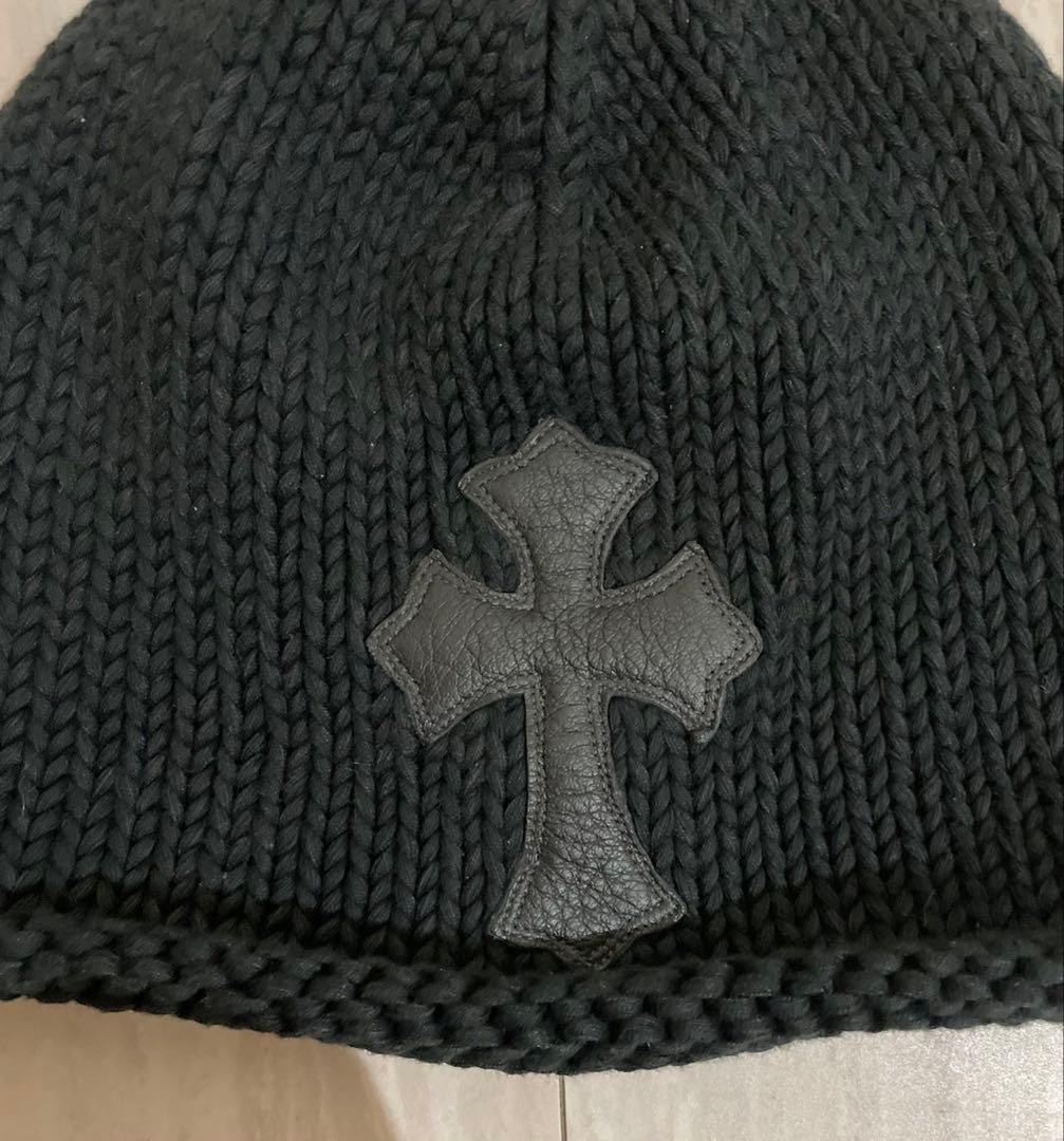 クロムハーツ　ブラックニットビーニー