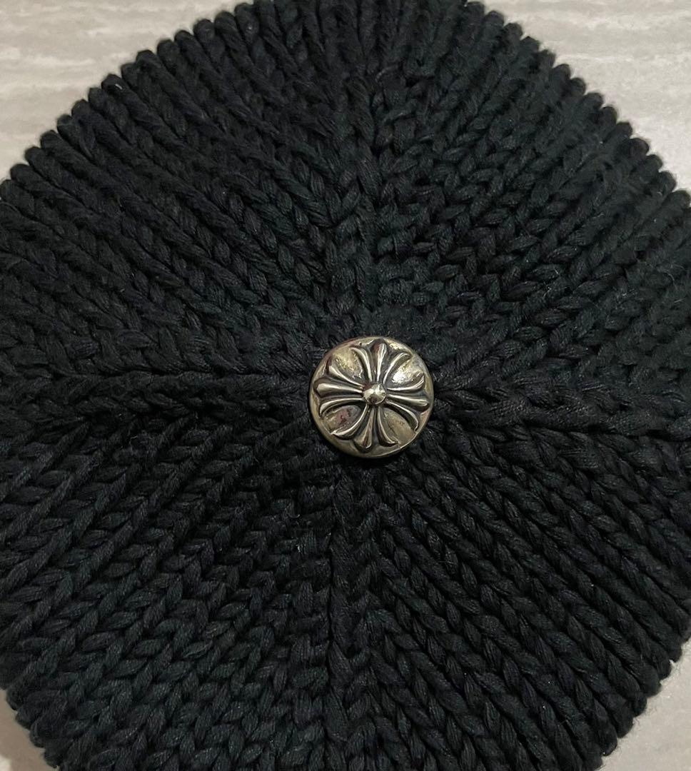 クロムハーツ　ブラックニットビーニー