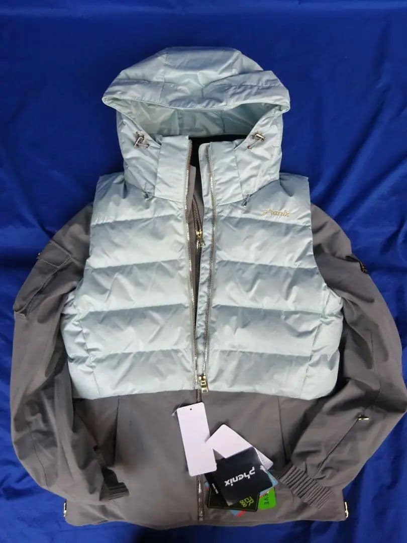 ★未使用★フェニックス レディースXLサイズ スキージャケット ダウン グレー