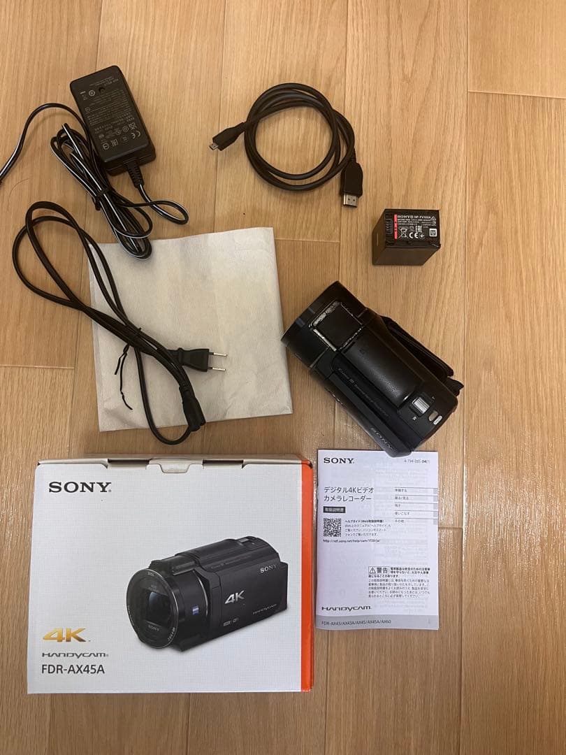SONY 4K ビデオカメラ FDR-AX45A ジャンク
