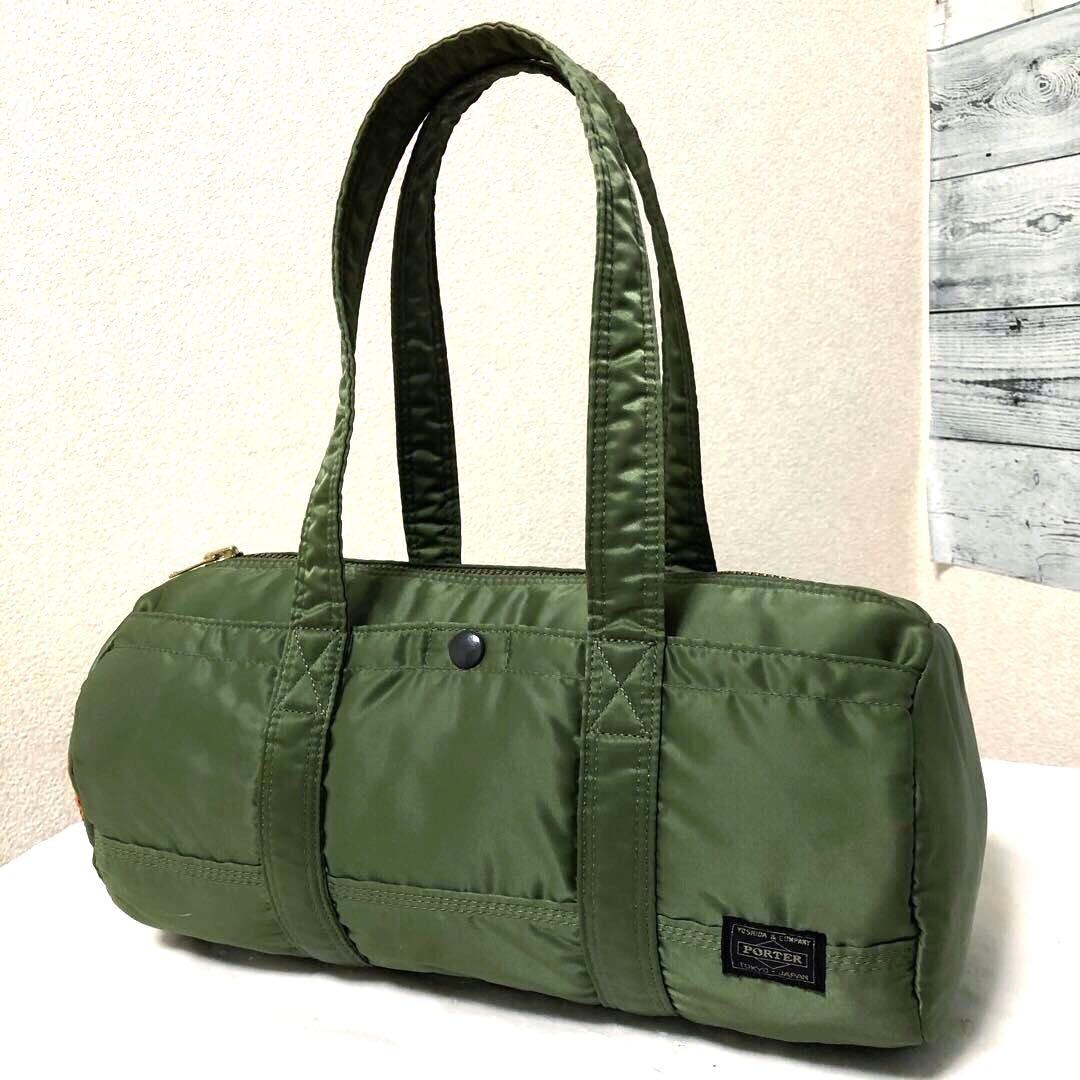 極美品✨希少 ポーター タンカー ミニボストンバッグL セージ 吉田カバン