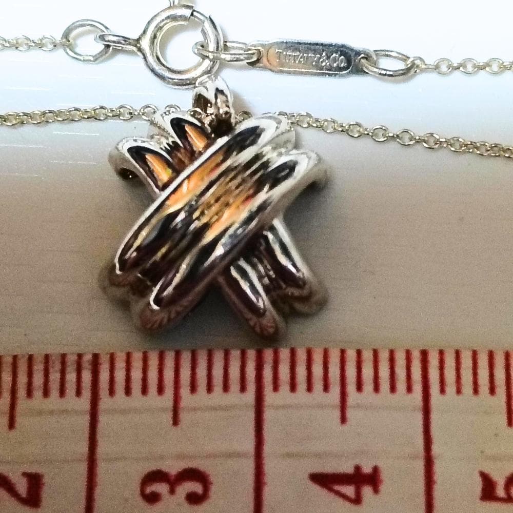 TIFFANY & Co. SV925 シグネーチャー クロスネックレス