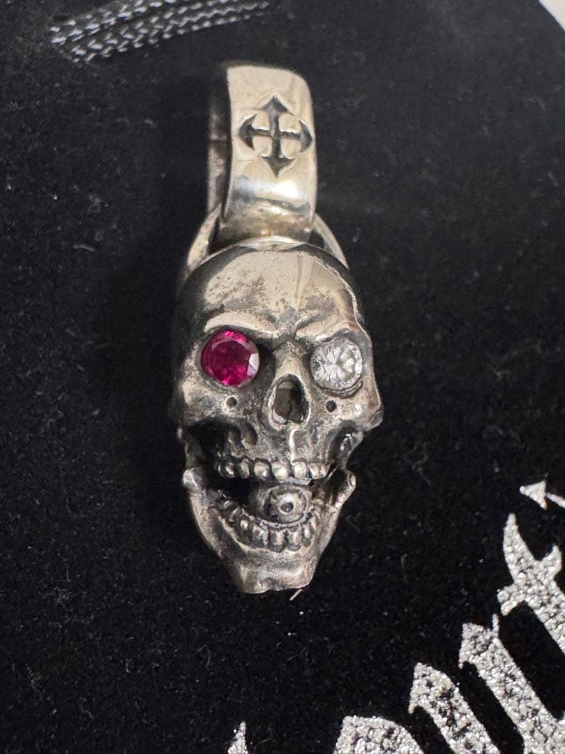 78000円購入　新品未使用付属品完備　スタウトレザー　限定スカルペンダント