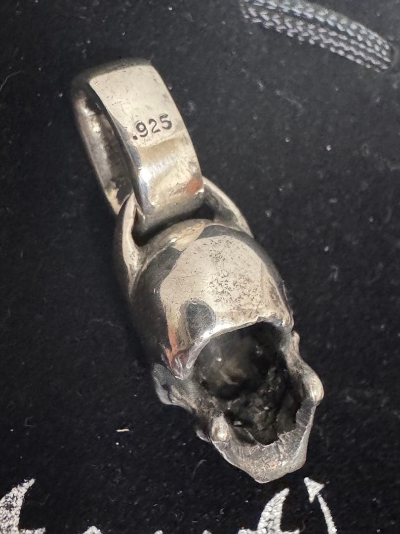 78000円購入　新品未使用付属品完備　スタウトレザー　限定スカルペンダント