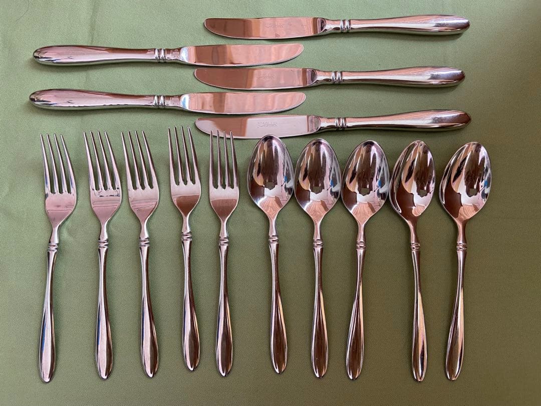 AZUMA 18-18 ナイフ、フォーク、スプーン 5客セット