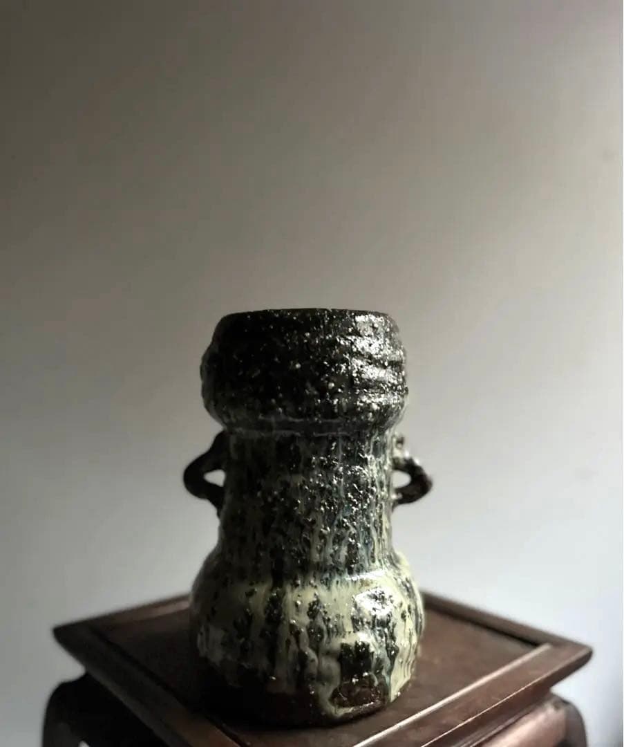 857 田中佐次郎 山瀬窯 朝鮮唐津花入 唐津焼 茶道 茶道具 美品 希少