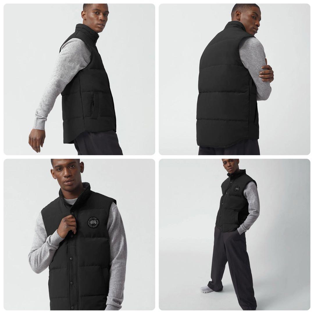 【極美品/希少】カナダグース ギャルソンベスト ブラックレーベル 黒 Sサイズ