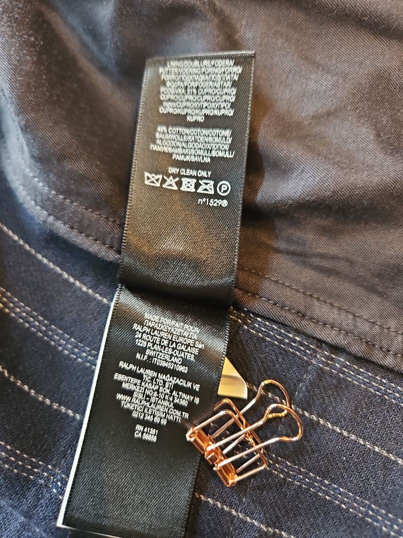 【RRL】indigo stripe tailored jacket