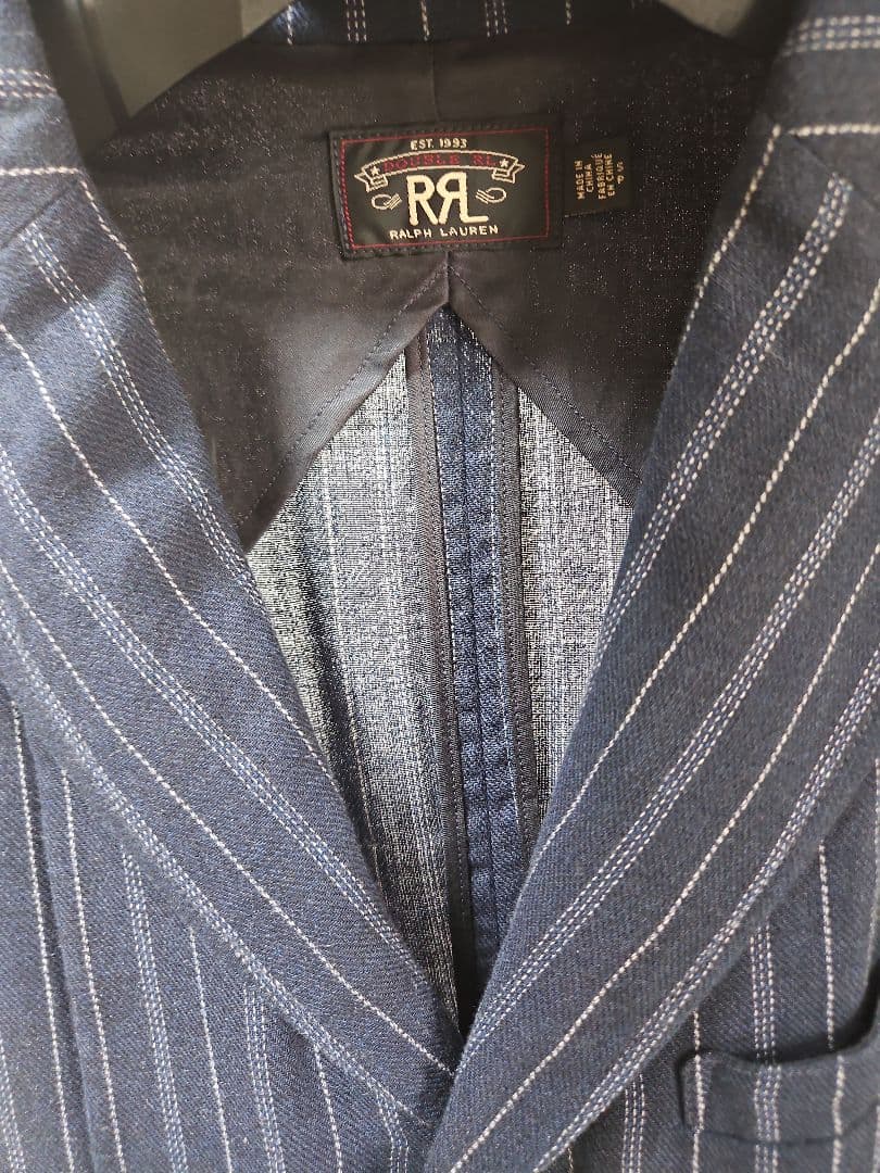 【RRL】indigo stripe tailored jacket
