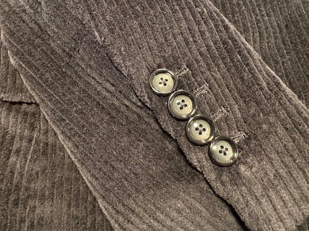 TAGLIATORE コーデュロイジャケット 黒 ピークドラペル