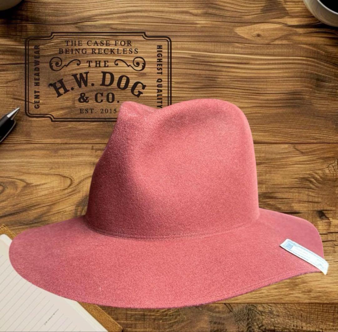 THE H.W.DOG&CO ハット レッド サイズ 40 トラベラーズハット