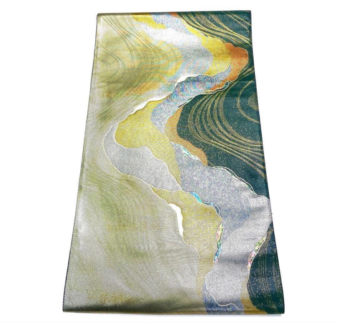 専用帯5095 5107 二点セット●高級 正絹 全通 袋帯