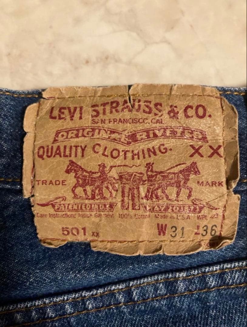 アルファーN Levi’s 501XX 紙パッチ USA製 555