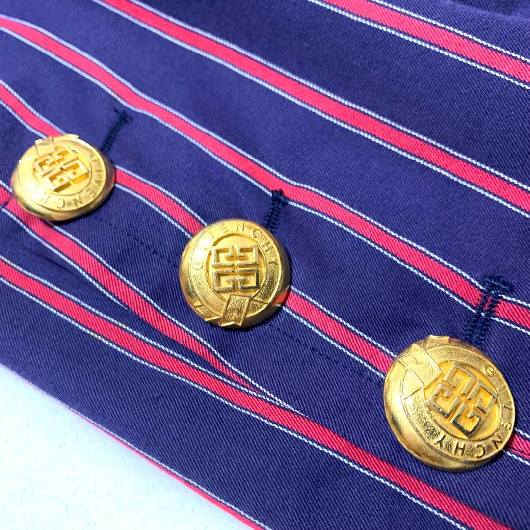 美品 GIVENCHY ヴィンテージ フランス製 金ボタン ブレザー ジャケット