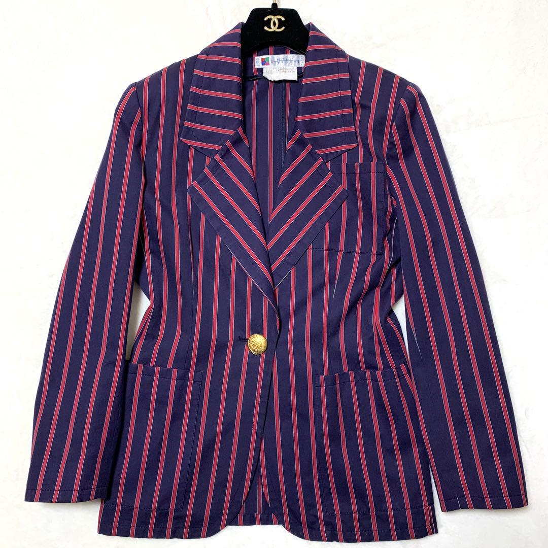 美品 GIVENCHY ヴィンテージ フランス製 金ボタン ブレザー ジャケット