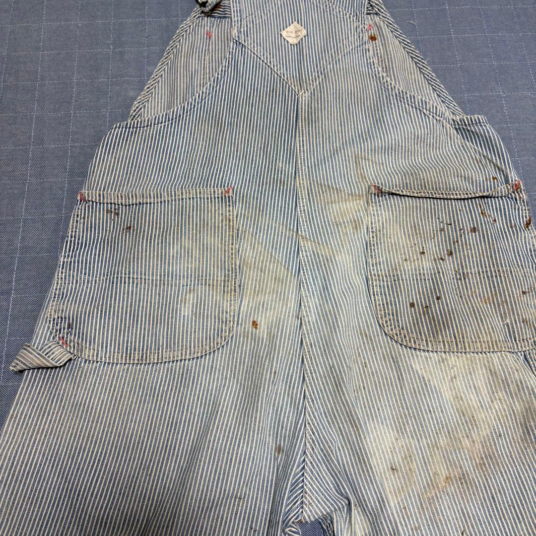 襤褸 60s bigmac ヒッコリー オーバーオール フェード 雰囲気◎