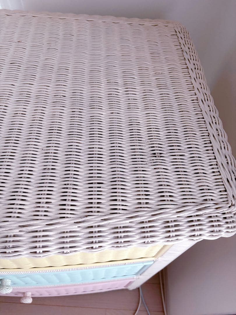 年末までのお値下げ！ヴィンテージ ウィッカー ラタン チェスト