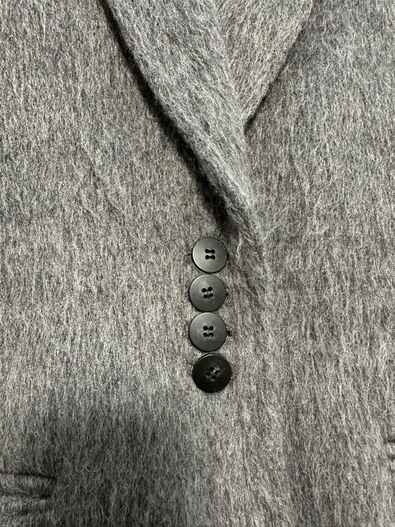 aere シャギージャケットコート グレー　38