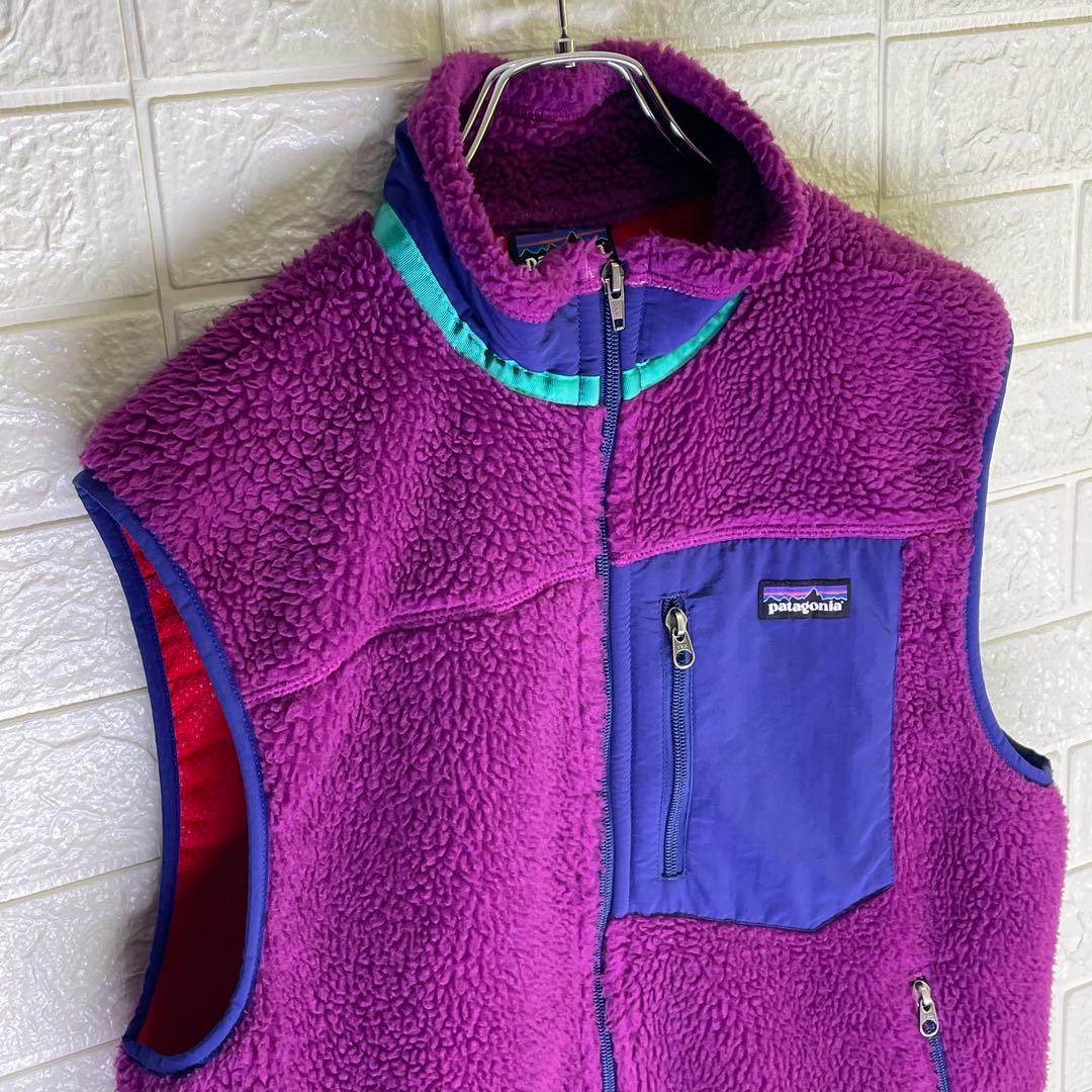【24時間以内　匿名発送】パタゴニア　レトロX ボアベスト　パープル　Mサイズ