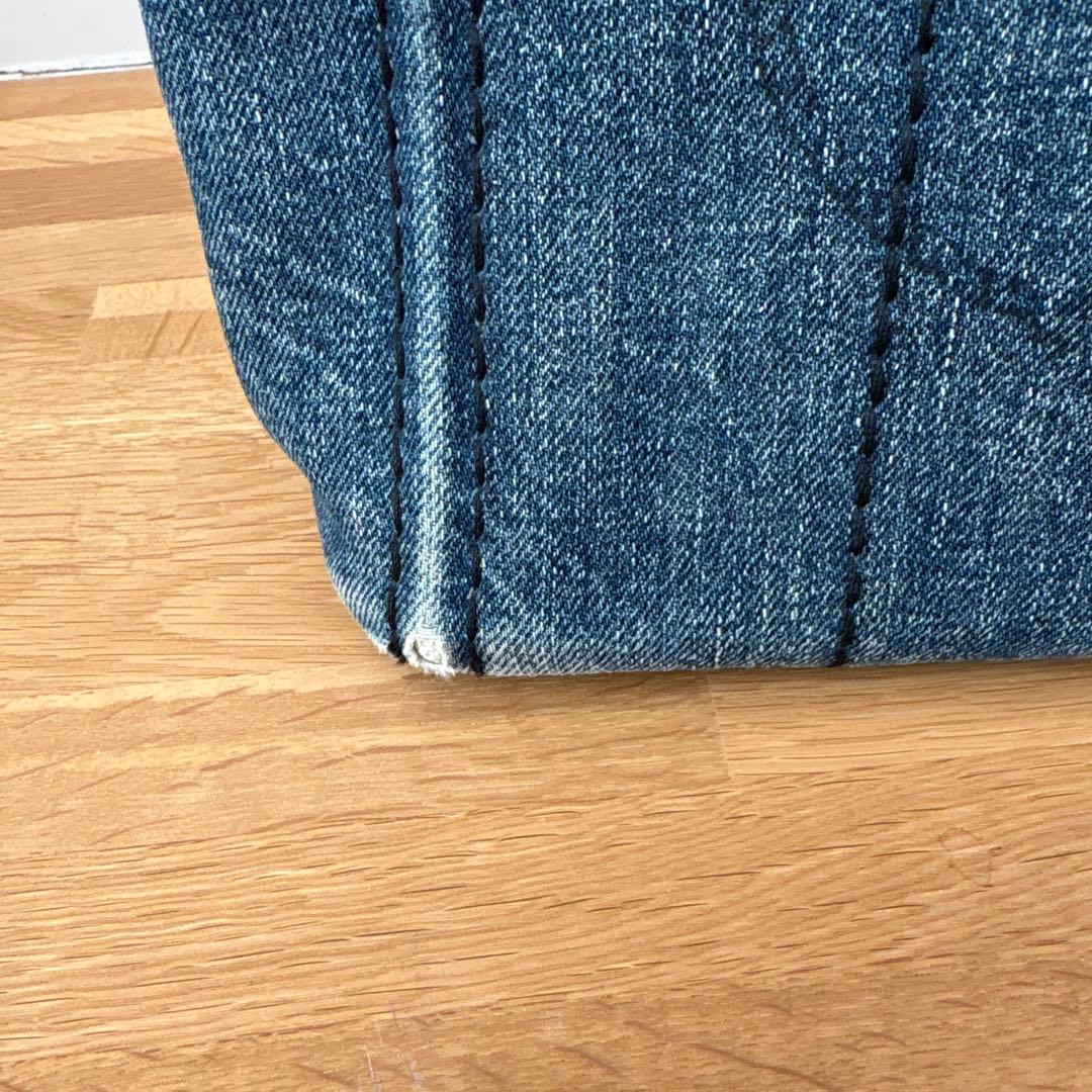 【Ring】プラダ　カナパ　ハンドバッグ　ショルダー　デニム