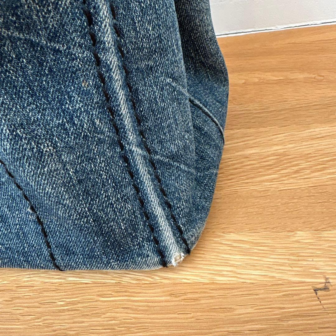 【Ring】プラダ　カナパ　ハンドバッグ　ショルダー　デニム