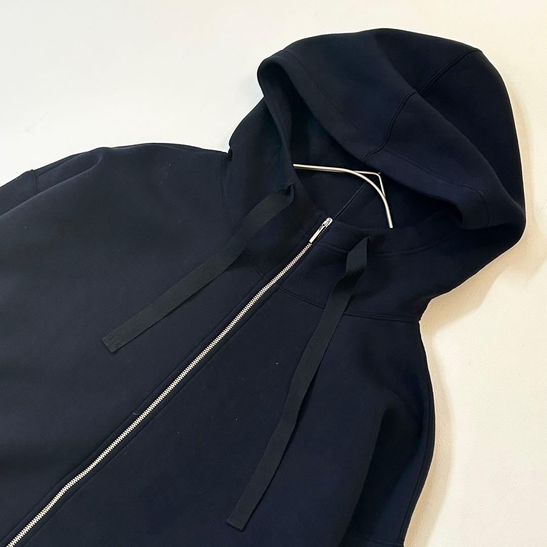美品✨エスマックスマーラ キューブ ジップアップパーカー ネイビー ロゴ