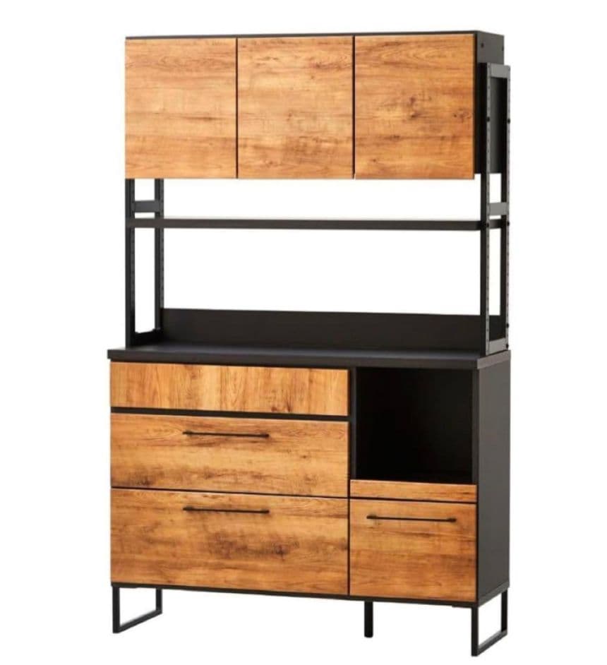 東京インテリア 大川家具／食器棚 キッチンボード ヴィンテージ