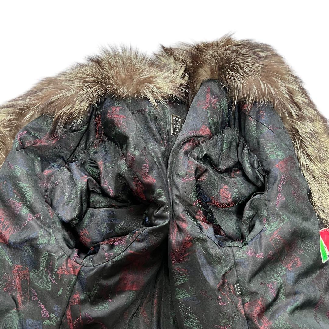 肉厚◎ 着丈80cm シルバーフォックス サガフォックス 裏地総柄 Lサイズ