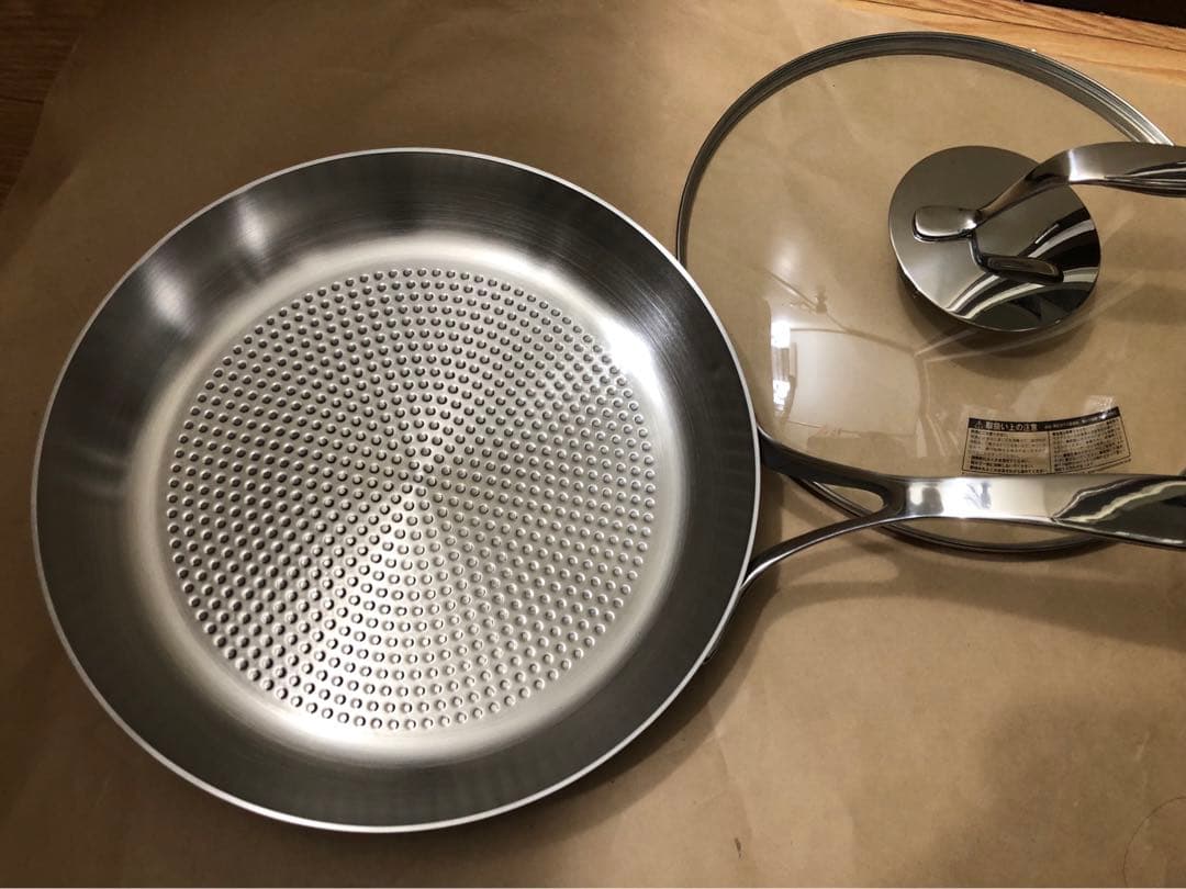 タッパーウェア　Tupper ware 28cmフライパン(ガラスふた付)