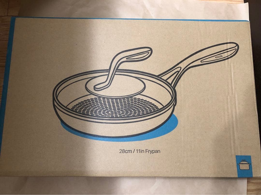 タッパーウェア　Tupper ware 28cmフライパン(ガラスふた付)