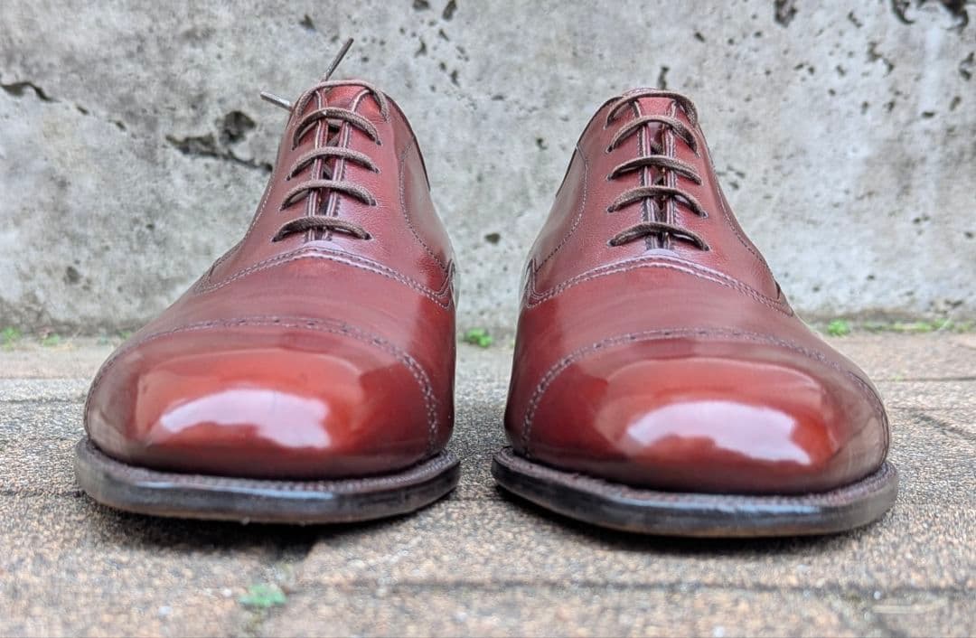 【クリスマスセール】J.M.WESTON300パンチドキャップトゥ7.5D超美品