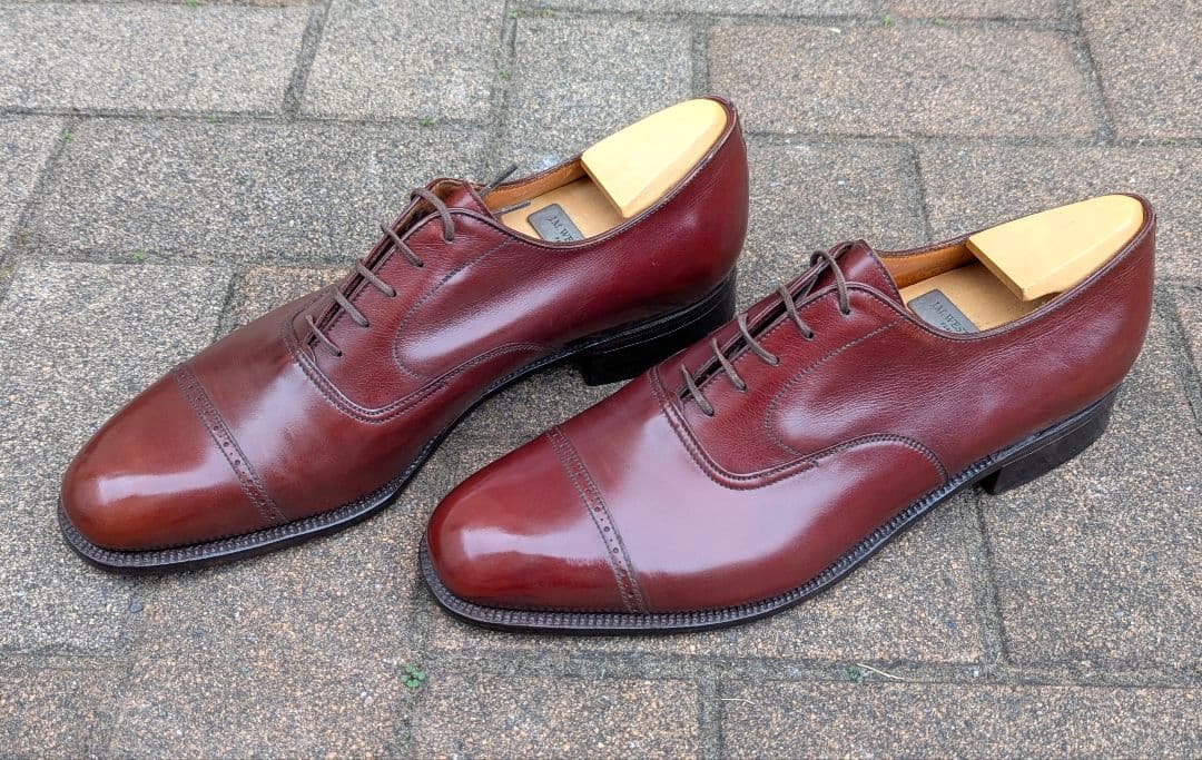 【クリスマスセール】J.M.WESTON300パンチドキャップトゥ7.5D超美品