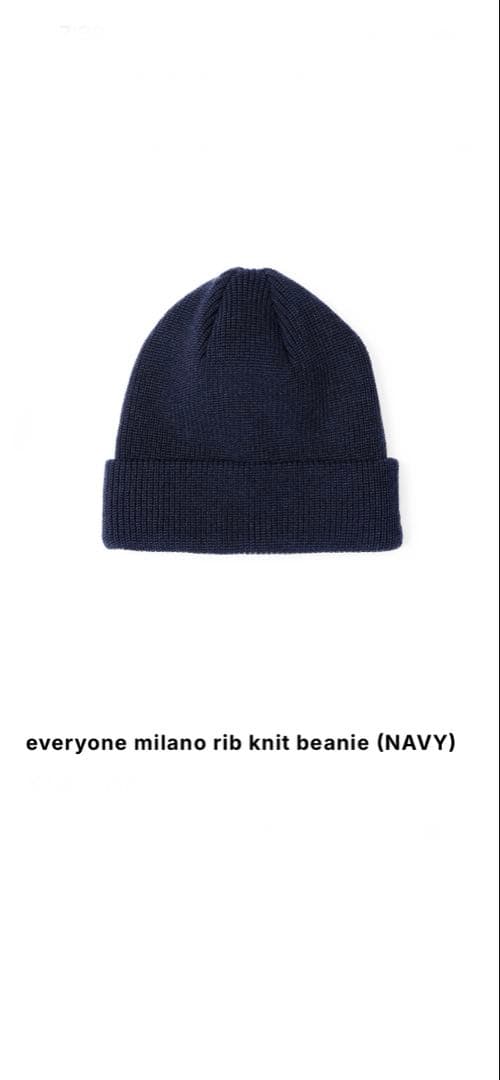 帽子 everyone milano rib knit