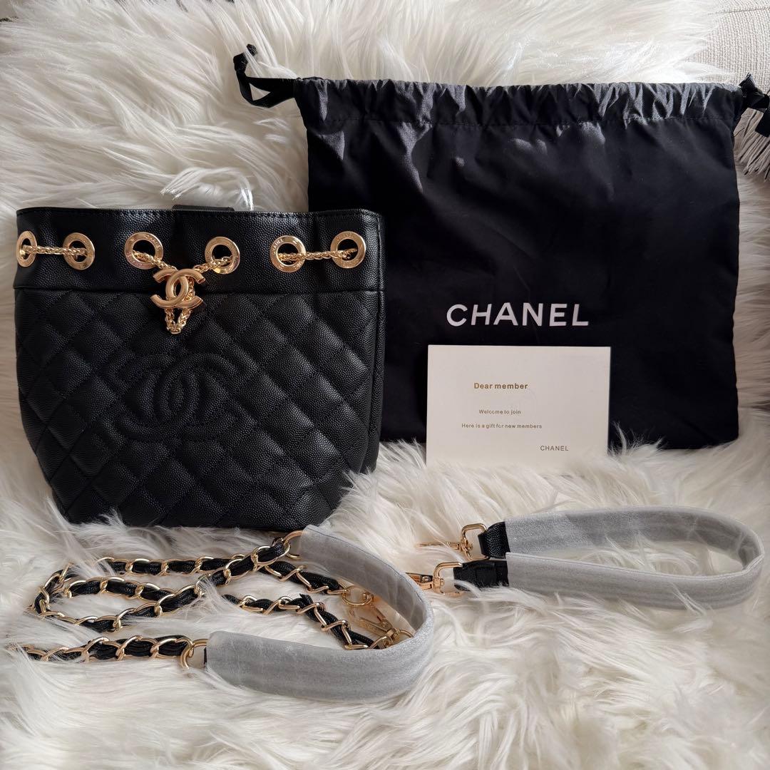 【新品未開封】CHANEL MAKEUP キルティングゴールドチェーン 2way