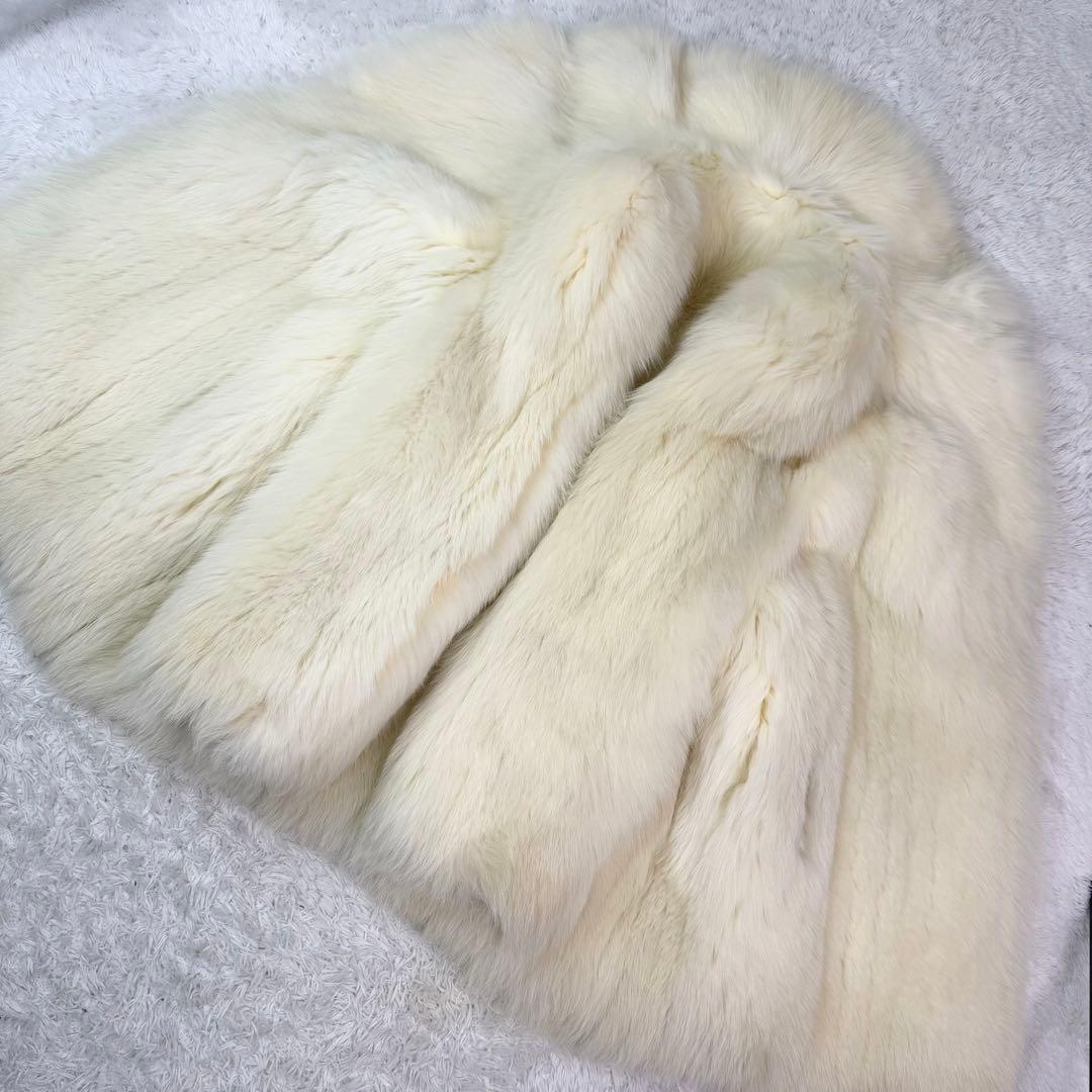 EMBA シャドーフォックス リアルファー 本毛皮 なめし柔らか 肉厚〇