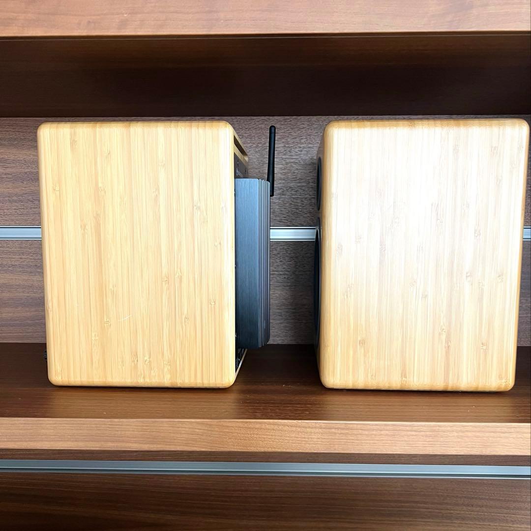 Audioengine A5+ Bluetooth パワードスピーカー バンブー