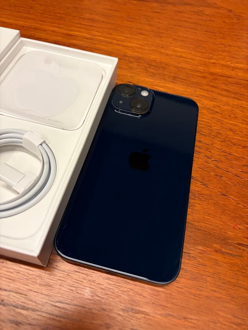 Apple iPhone 14 128G本体 画面ひび割れあり　ケースつき