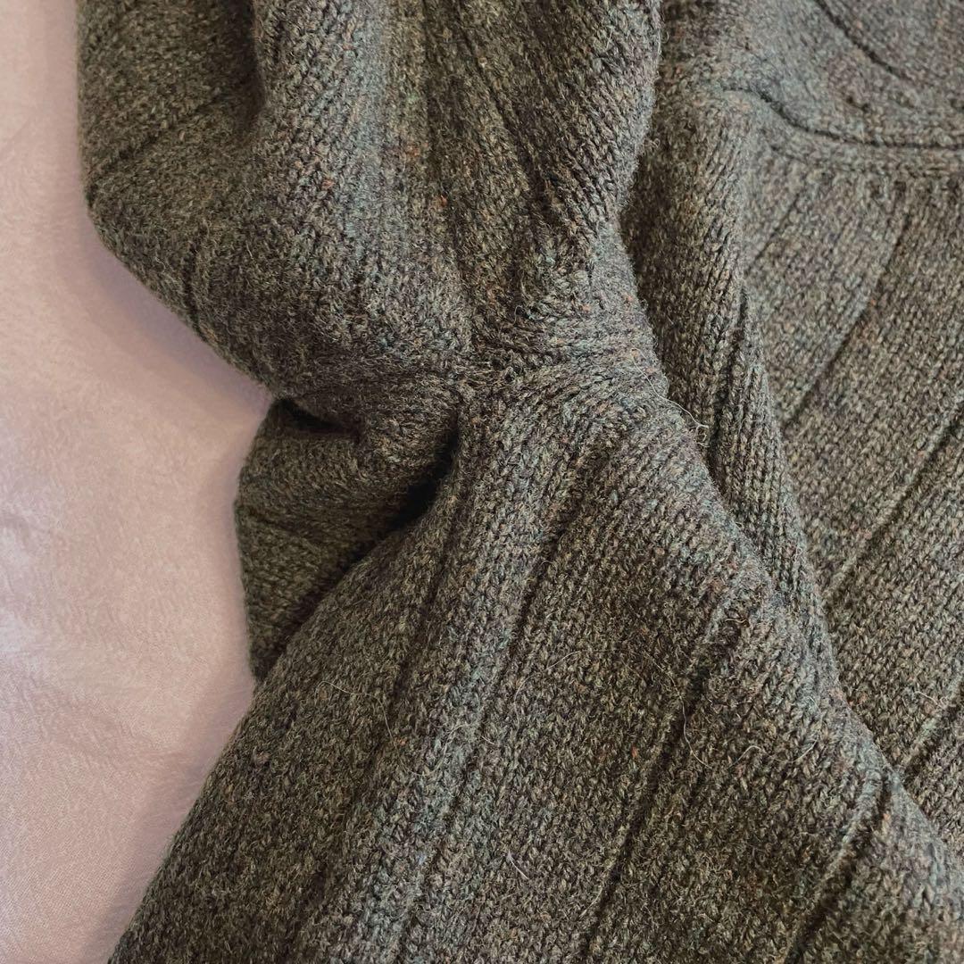 【2】WTAPS ニット セーター カーキ グリーン デッキ クルー