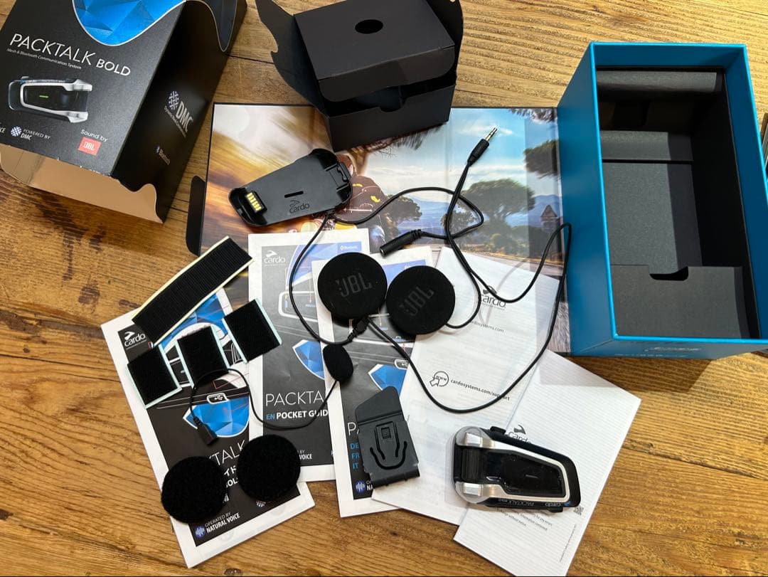 Cardo Packtalk Bold 45ｍｍ JBLスピーカーにアップデート