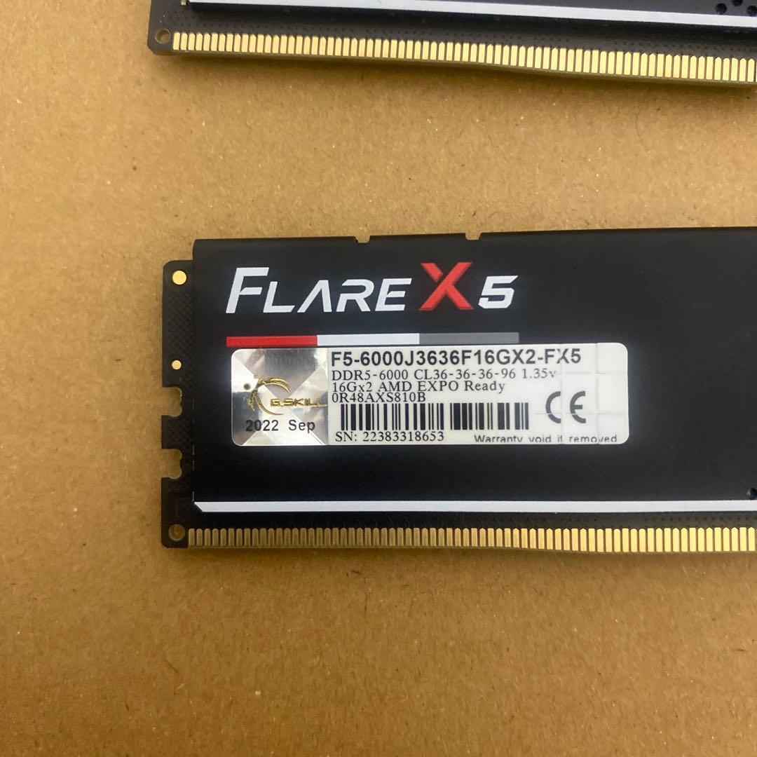 G.SKILL FLARE X5 DDR5 16GBx2 デヴリンR