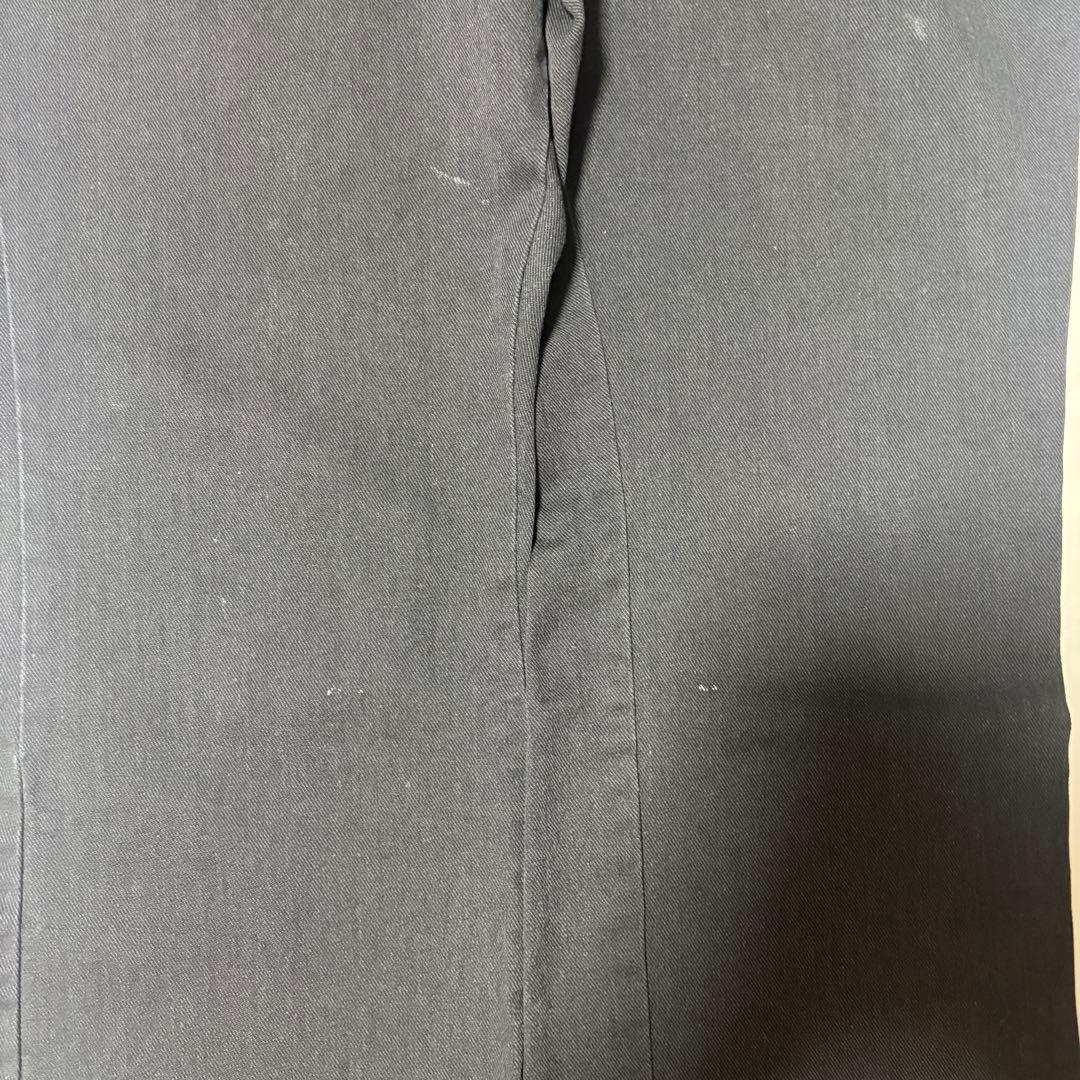 70s チビタグ ディッキーズ フレア パンツ ブラック ツイル