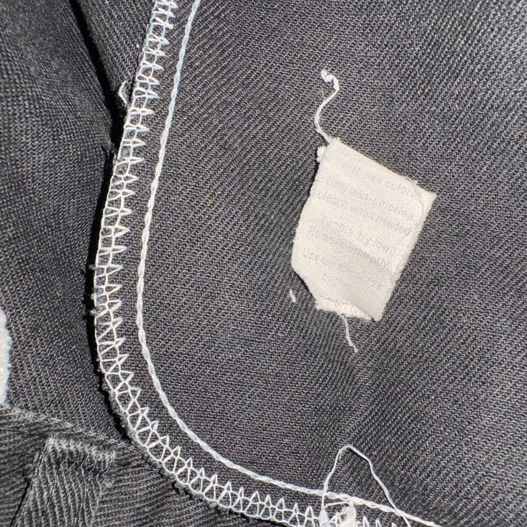 70s チビタグ ディッキーズ フレア パンツ ブラック ツイル