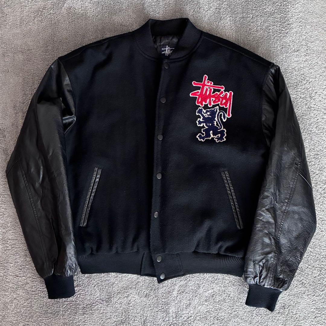 stussy スタジャン 90s 紺タグ