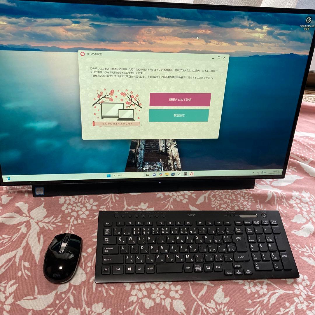 Windowsデスクトップ NEC PC-DA500MAB 27 i5 1.6Ghz 4GB HDD1TB