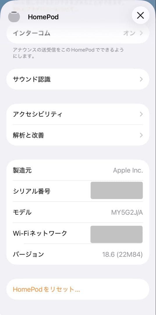 Apple Pod Mini スペースグレー 本体