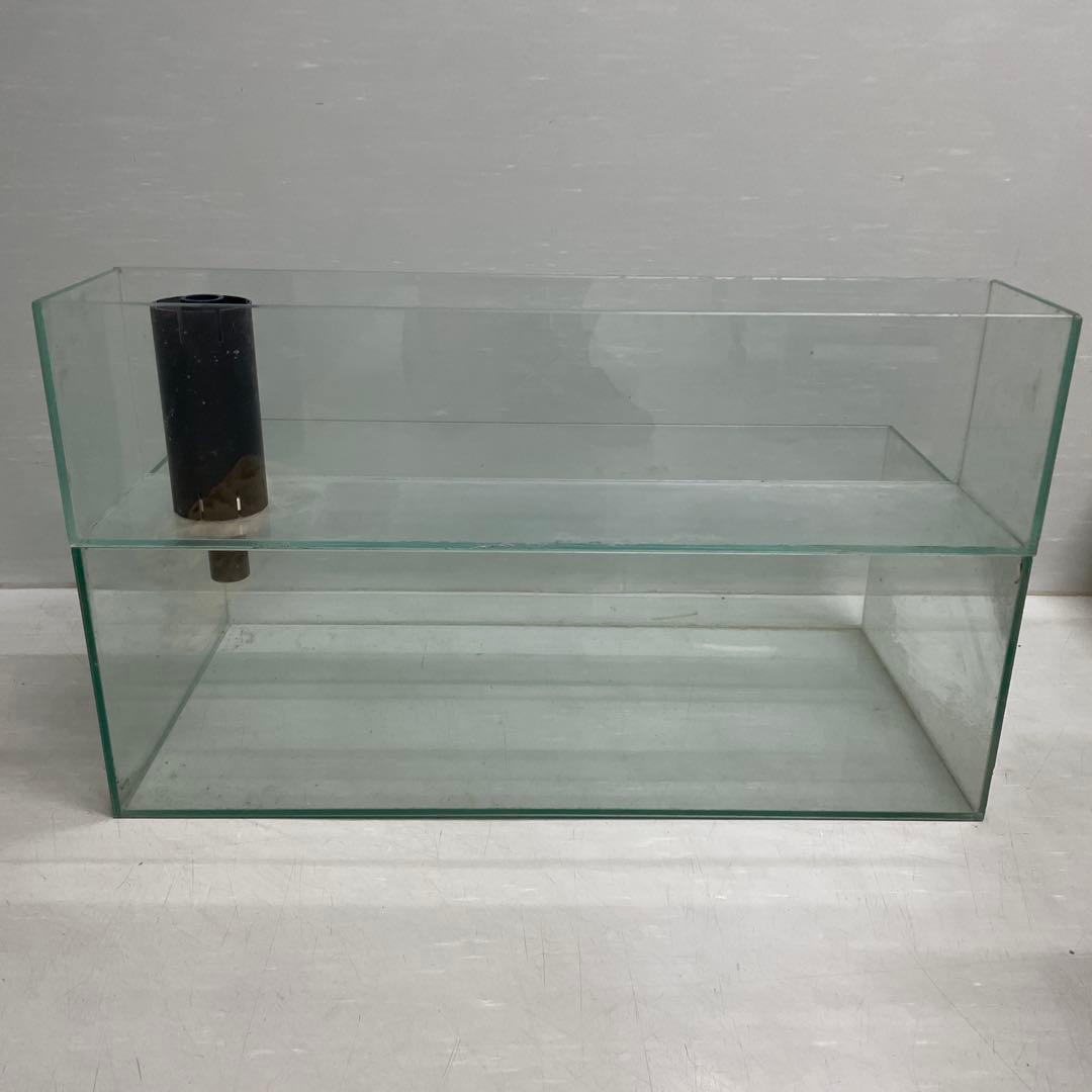 ２段式オーバーフロー リフジウムガラス水槽 ロータイプ