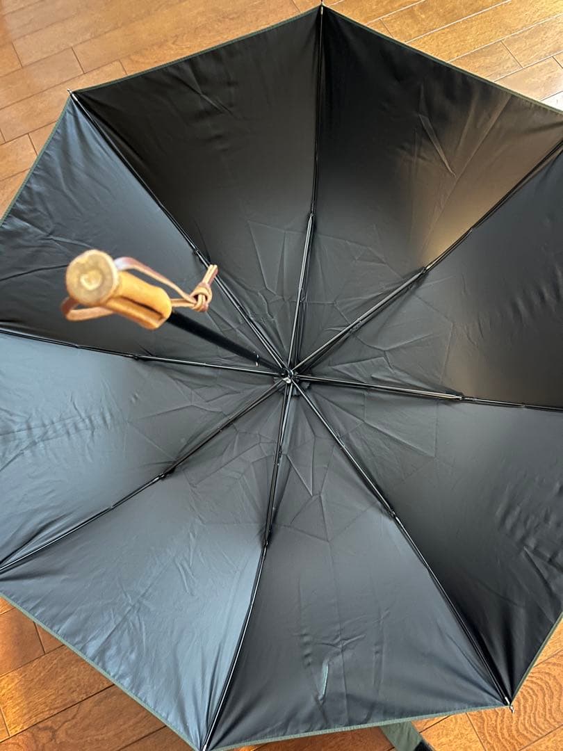 アワーホーム　完全遮光100％折りたたみ傘　オリーブ
